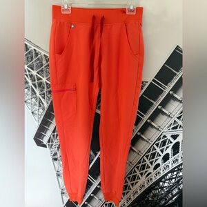 Figs Orange Jogger Scrub Pants